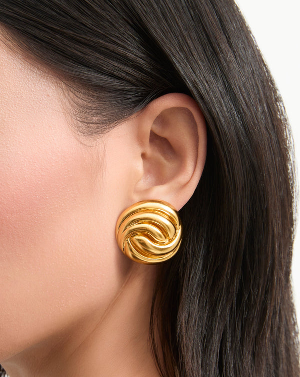 Knot Gold Earrings