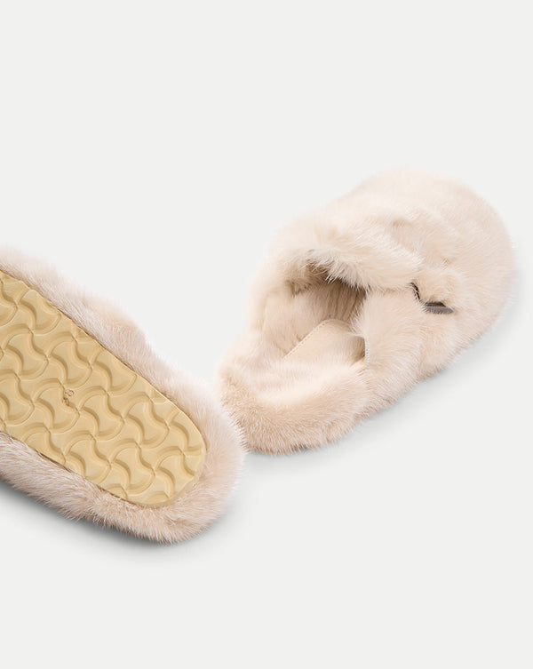 Mink Clog Slippers