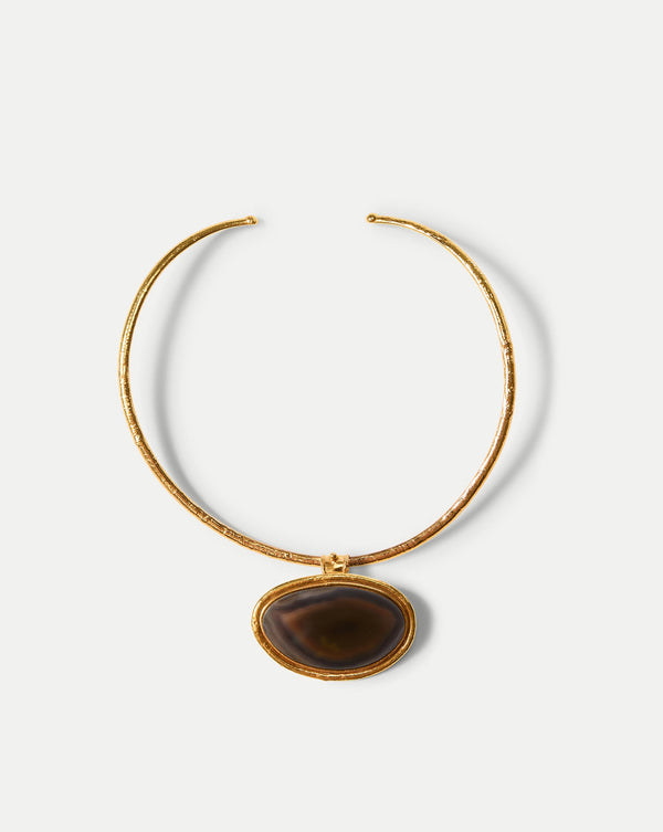 Dakota Brown Agate Necklace