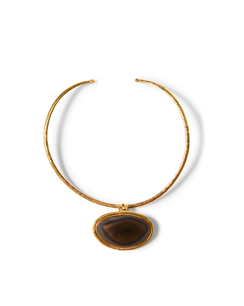 Dakota Brown Agate Necklace