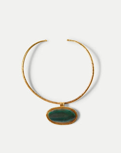 Dakota Green Agate Necklace