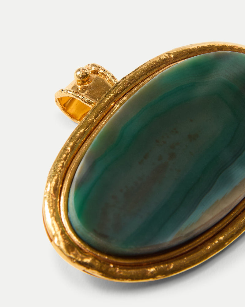 Dakota Green Agate Necklace