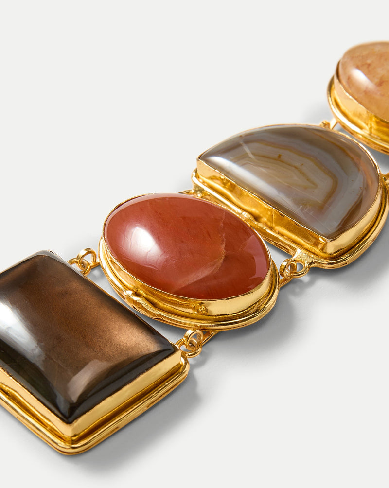 Torque Semi-Precious Stone Necklace