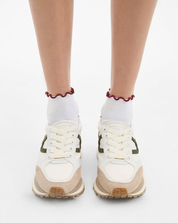 Ruffle Crew Sock