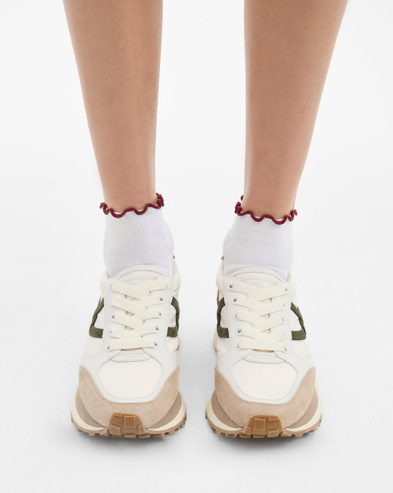 Ruffle Crew Sock