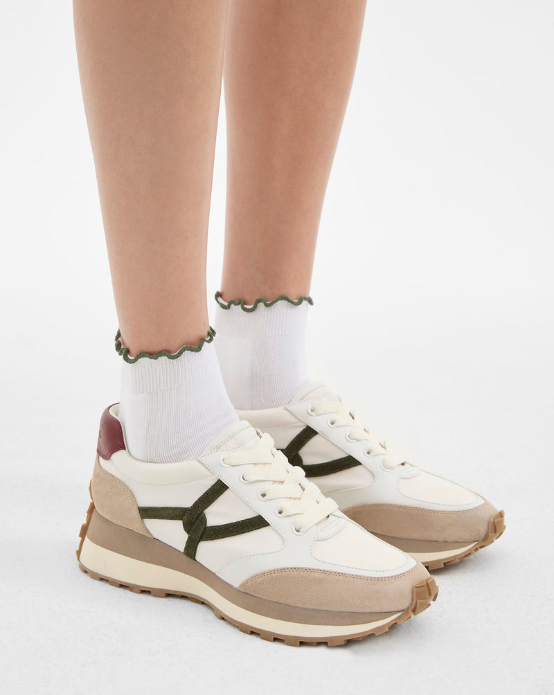 Ruffle Crew Sock