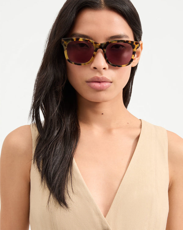 Jane Square-Frame Sunglasses