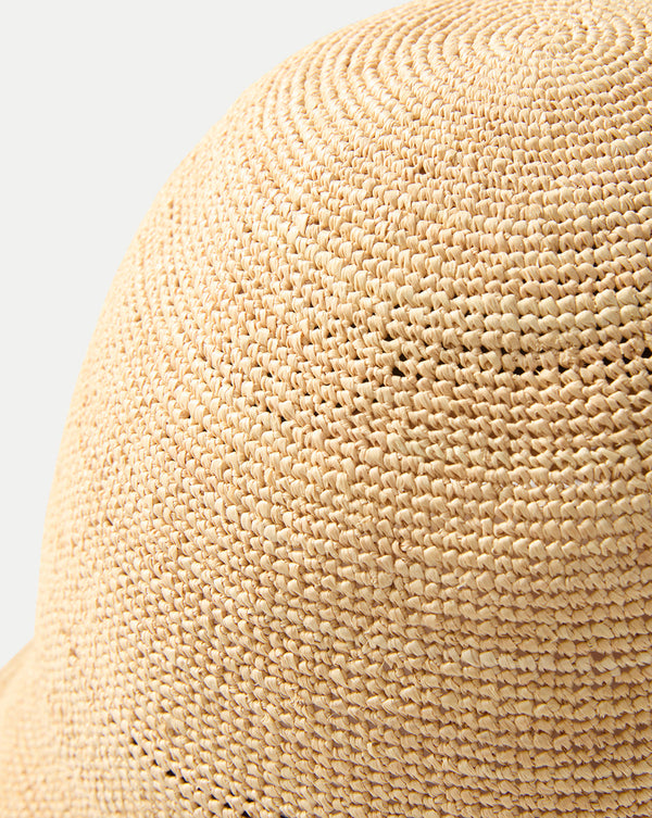 Teagan Raffia Straw Bucket Hat