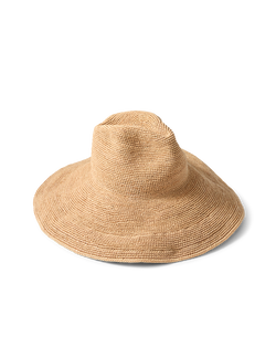 Waverly Wide Brimmed Raffia Straw Hat