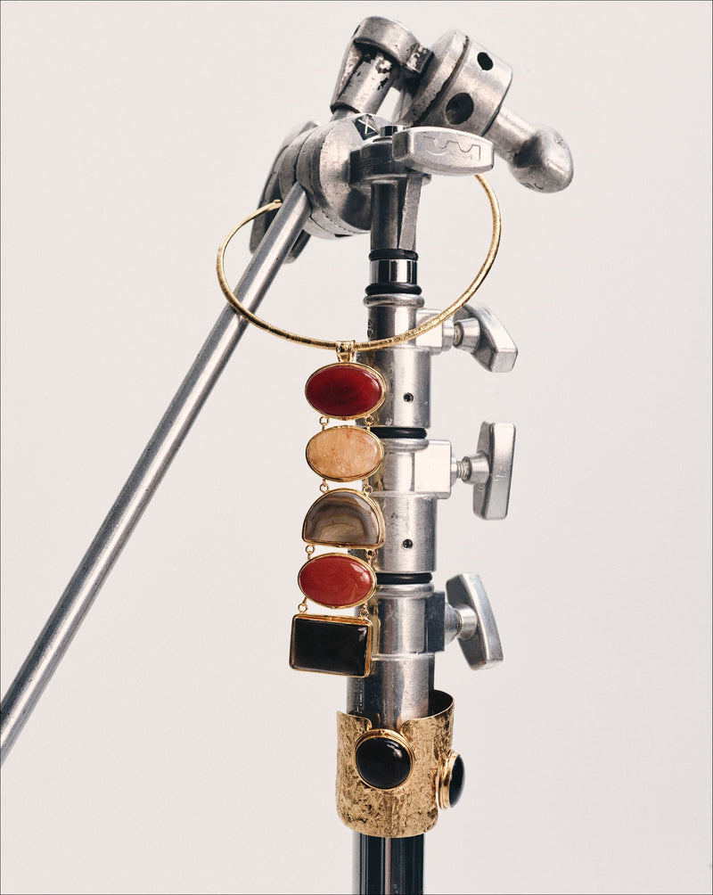 Torque Semi-Precious Stone Necklace