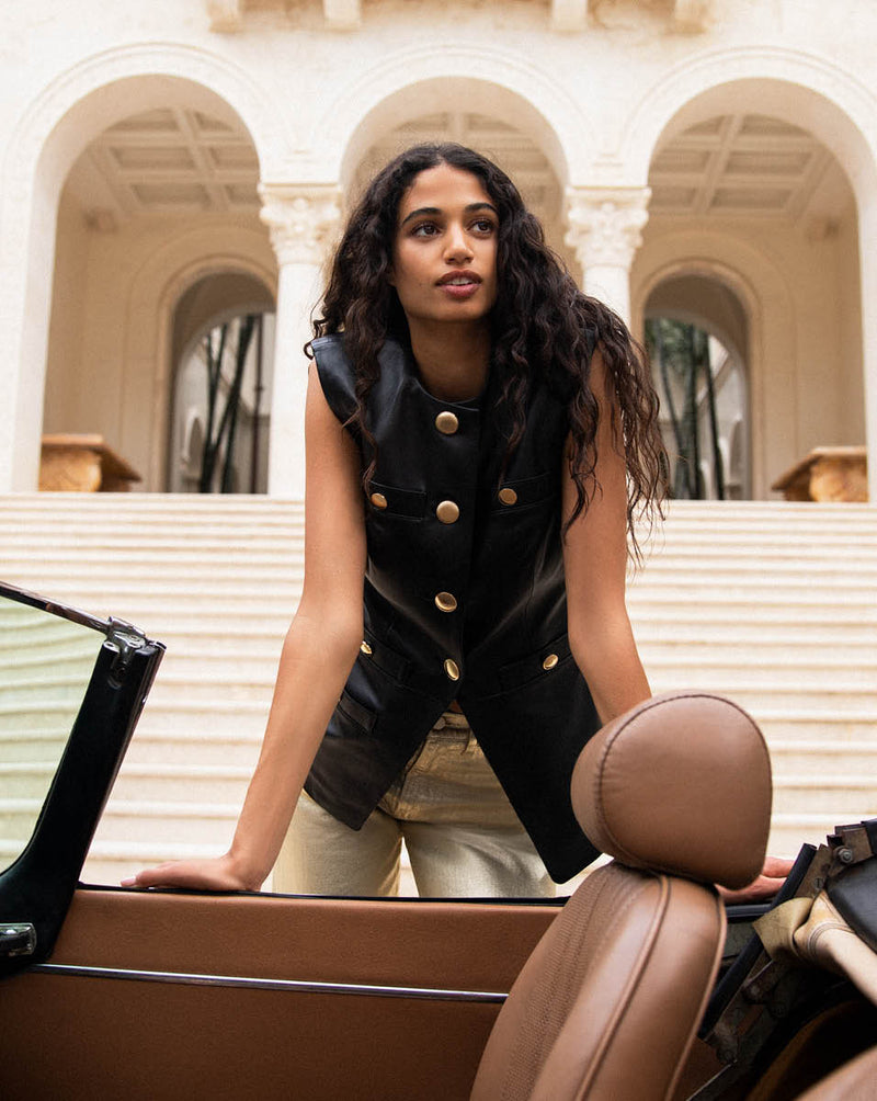 Tamara Leather Vest