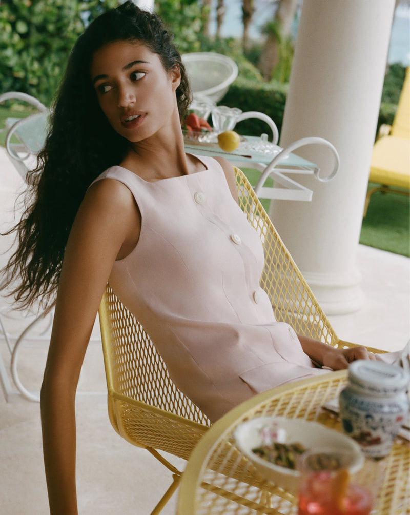 Evan Linen Mini Dress