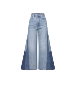 Vicki Patchwork Wide-Leg Jean