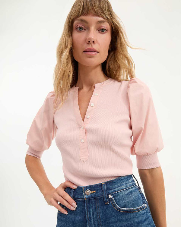 Coralee Puff-Sleeve Top