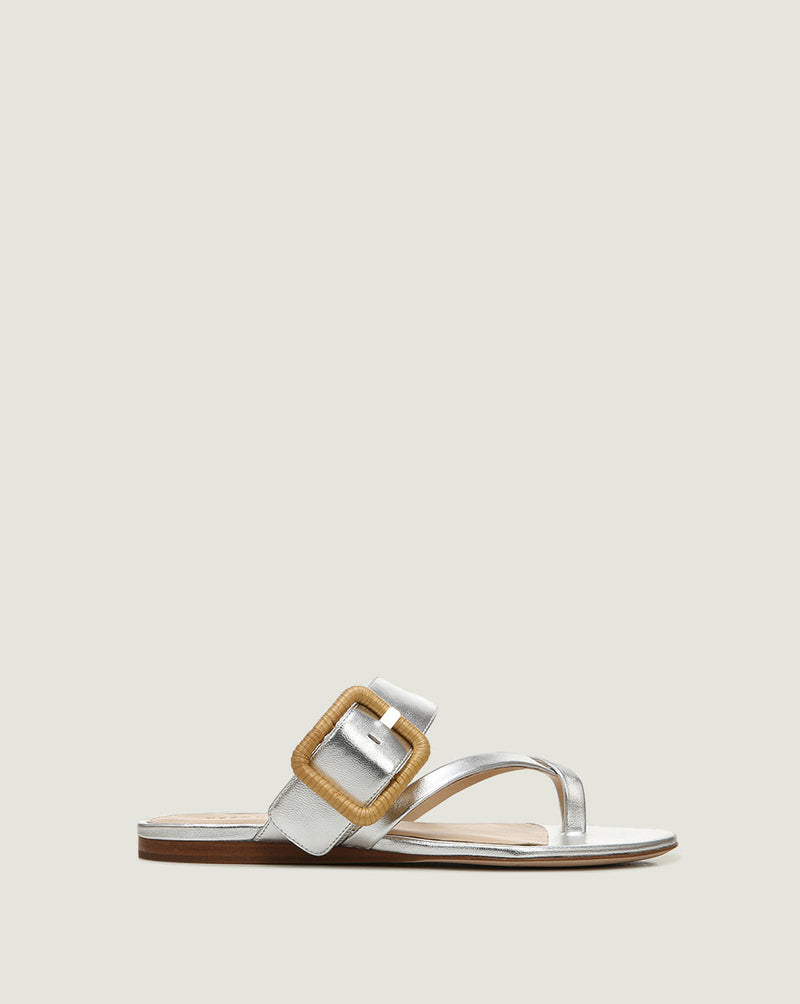 Salva Metallic Crisscross Sandal