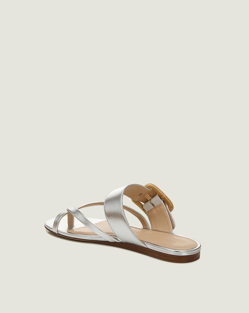 Salva Metallic Crisscross Sandal
